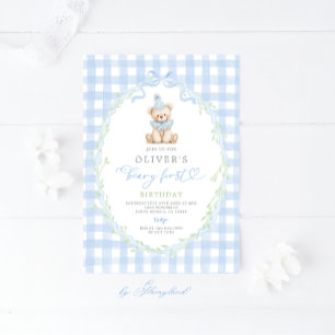 Invitation pour le premier anniversaire de Beary P