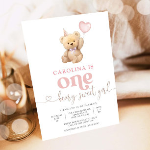 Invitation pour le premier anniversaire de Beary S