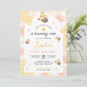 Invitation pour le premier anniversaire de Bébé Ab (Debout devant)