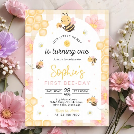 Invitation pour le premier anniversaire de Bébé Ab