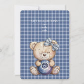 Invitation pour le premier anniversaire de bébé au (Dos)