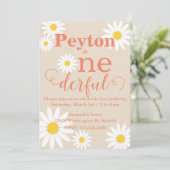 Invitation pour le premier anniversaire de bébé av (Debout devant)