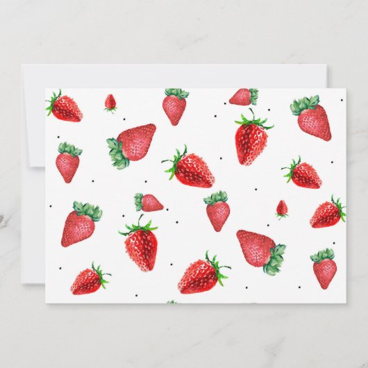 Invitation pour le premier anniversaire de Berry,  (Dos)