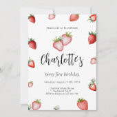 Invitation pour le premier anniversaire de Berry (Devant)