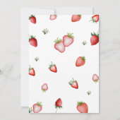 Invitation pour le premier anniversaire de Berry (Dos)