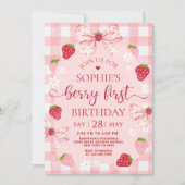 Invitation pour le premier anniversaire de Berry,  (Devant)