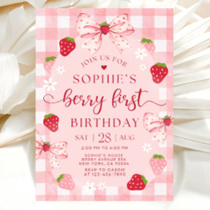 Invitation pour le premier anniversaire de Berry,