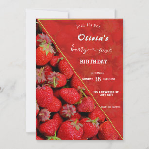 Invitation pour le premier anniversaire de Berry