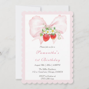 Invitation pour le premier anniversaire de Berry a