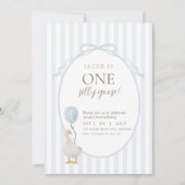 Invitation pour le premier anniversaire de Blue On (Devant)