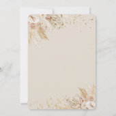 Invitation pour le premier anniversaire de Boho Te (Dos)