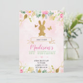 Invitation pour le premier anniversaire de Bunny (Debout devant)