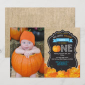 Invitation pour le premier anniversaire de Citroui (Devant / Derrière)