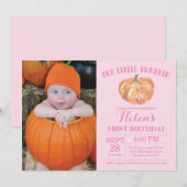 Invitation pour le premier anniversaire de Citroui (Devant / Derrière)