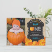 Invitation pour le premier anniversaire de citroui (Debout devant)