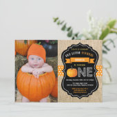 Invitation pour le premier anniversaire de citroui (Debout devant)
