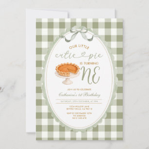 Invitation pour le premier anniversaire de Cutie P