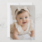 Invitation pour le premier anniversaire de Cutie P (Dos)