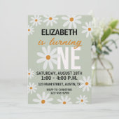 Invitation pour le premier anniversaire de Daisy (Debout devant)