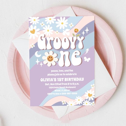 Invitation pour le premier anniversaire de Daisy G