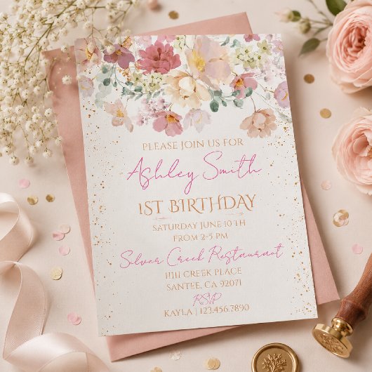 Invitation pour le premier anniversaire de Dloral