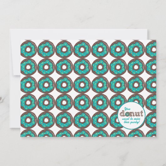 Invitation pour le premier anniversaire de Donut - (Dos)