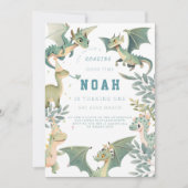 Invitation pour le premier anniversaire de Dragon  (Devant)