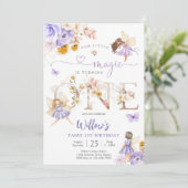 Invitation pour le premier anniversaire de fée (Debout devant)