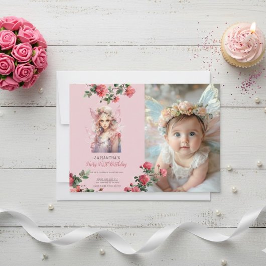 Invitation pour le premier anniversaire de fée | R