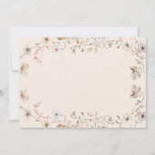 Invitation pour le premier anniversaire de fée | V (Dos)
