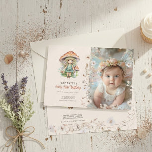 Invitation pour le premier anniversaire de fée V