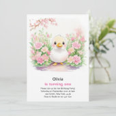 Invitation pour le premier anniversaire de Fille a (Debout devant)