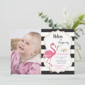 Invitation pour le premier anniversaire de fille f (Debout devant)