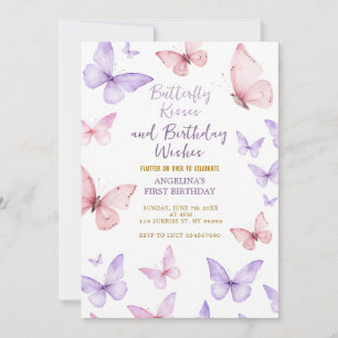 Invitation pour le premier anniversaire de fille p