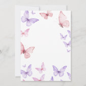 Invitation pour le premier anniversaire de fille p (Dos)