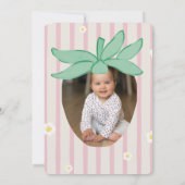 Invitation pour le premier anniversaire de fraise (Dos)