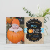 Invitation pour le premier anniversaire de garçon  (Debout devant)