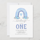 Invitation pour le premier anniversaire de garçon (Devant)