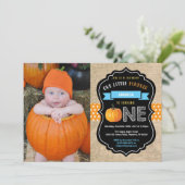Invitation pour le premier anniversaire de garçon (Debout devant)