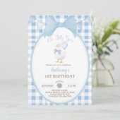 Invitation pour le premier anniversaire de Garçon (Debout devant)