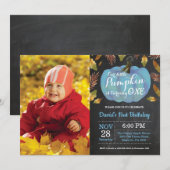 Invitation pour le premier anniversaire de garçon (Devant / Derrière)