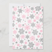 Invitation pour le premier anniversaire de Girl Wi (Dos)