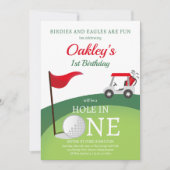 Invitation pour le premier anniversaire de golf (Devant)