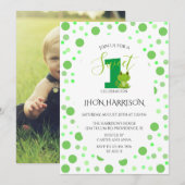 Invitation pour le premier anniversaire de Grenoui (Devant / Derrière)