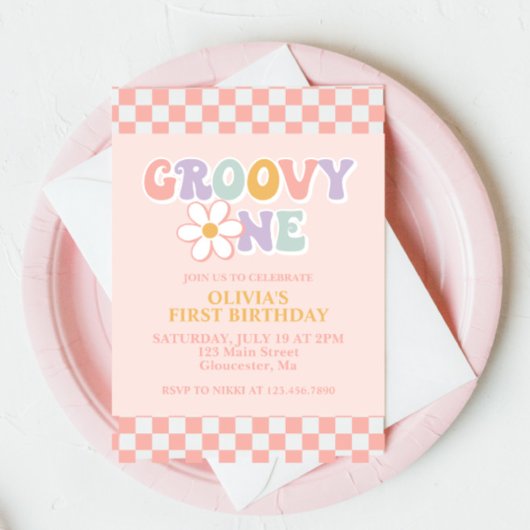Invitation pour le premier anniversaire de Groovy