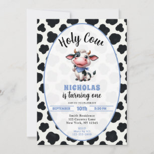 Invitation pour le premier anniversaire de Holy Co