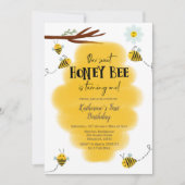 Invitation pour le premier anniversaire de Honey B (Devant)