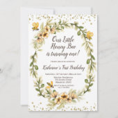 Invitation pour le premier anniversaire de Honey B (Devant)