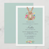 Invitation pour le premier anniversaire de joli la (Devant / Derrière)