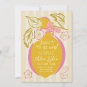 Invitation pour le premier anniversaire de la chèr (Devant)